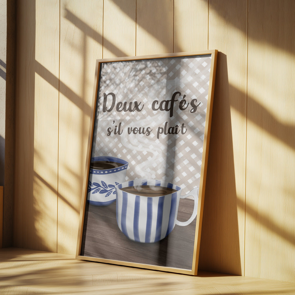 Two coffees please | Poster