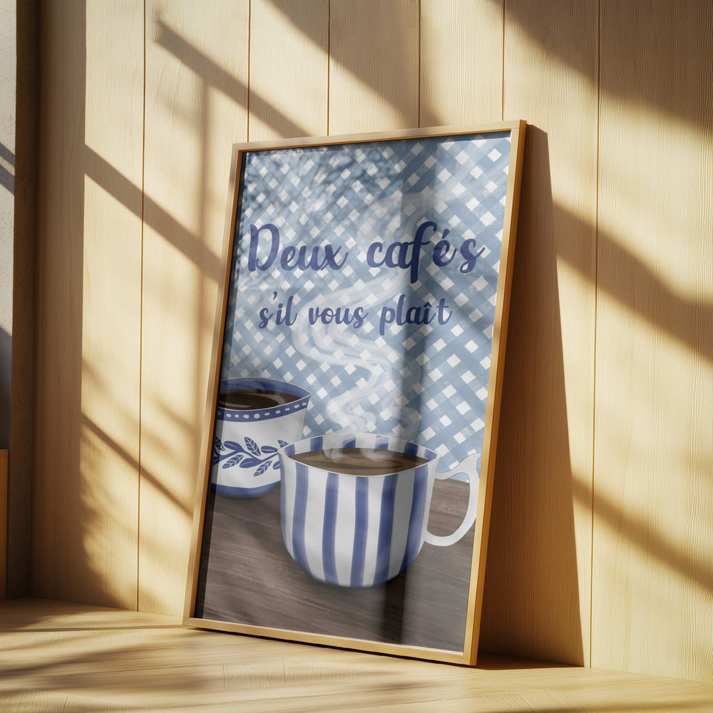 Two coffees please | Poster