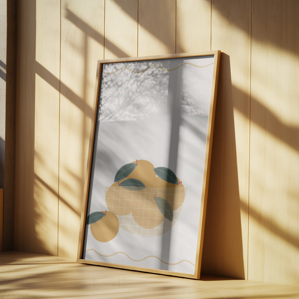 Skål med apelsiner | Poster