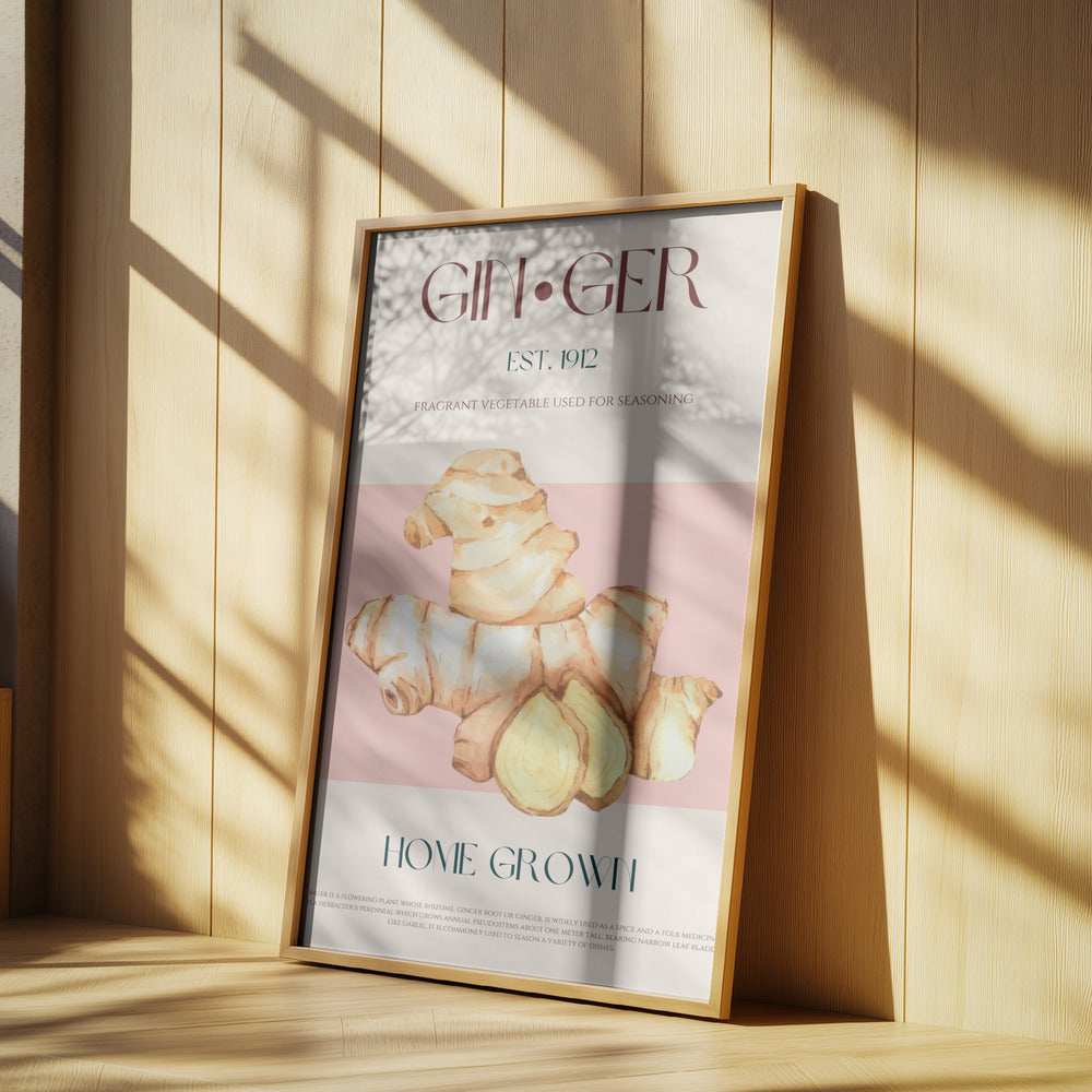 Watercolor illustration Of Ginger | Poster