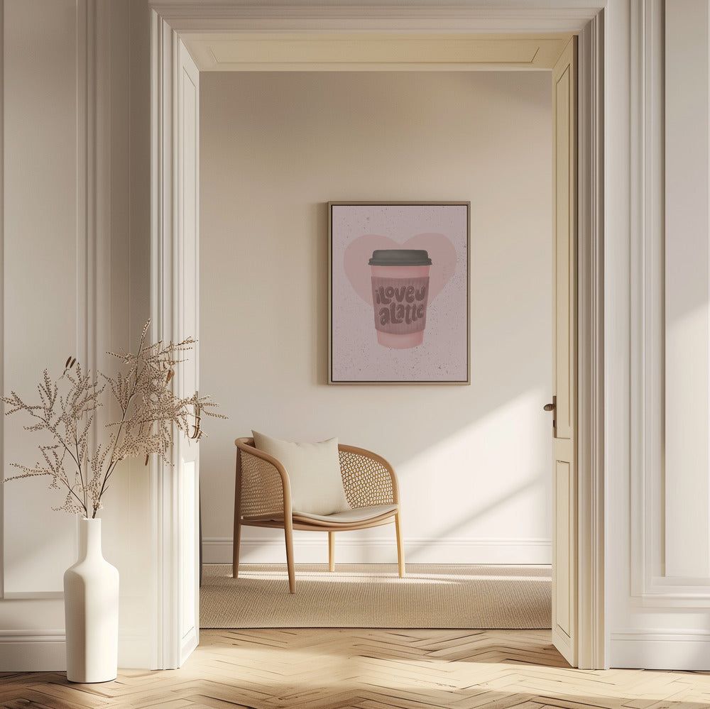 Ich liebe dich, einen Latte | Poster