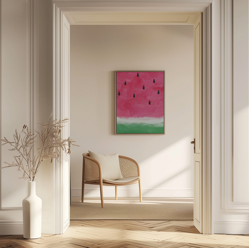 Wassermelone Abstrakt A0 | Poster - Kunstdruck
