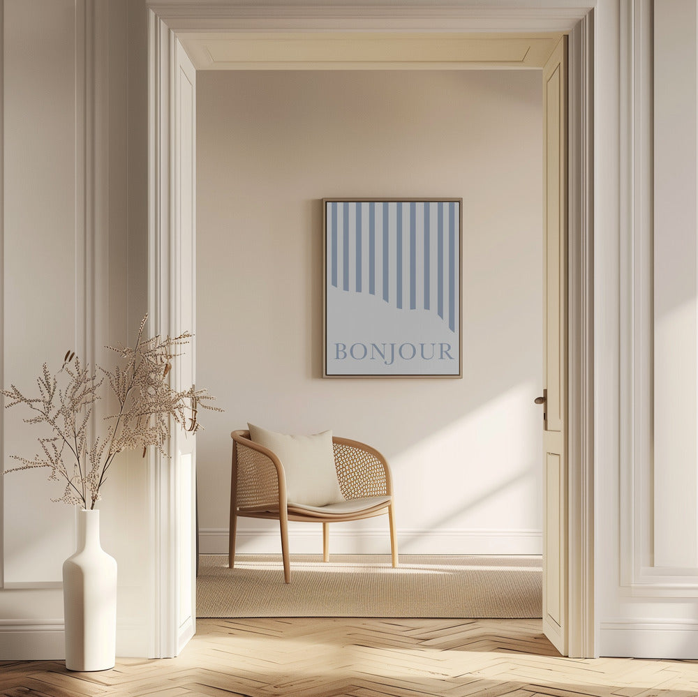 Bonjour Stripes | Poster