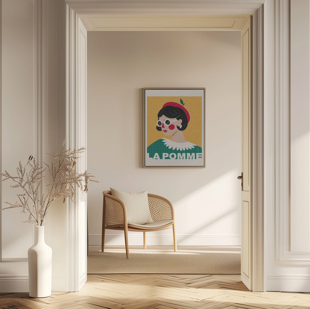 Het Franse modeportret van Apple | Posters - Kunstdrukken