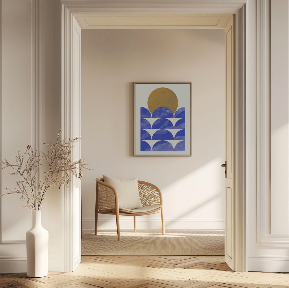 Geometrical Sunset Composition | Poster
