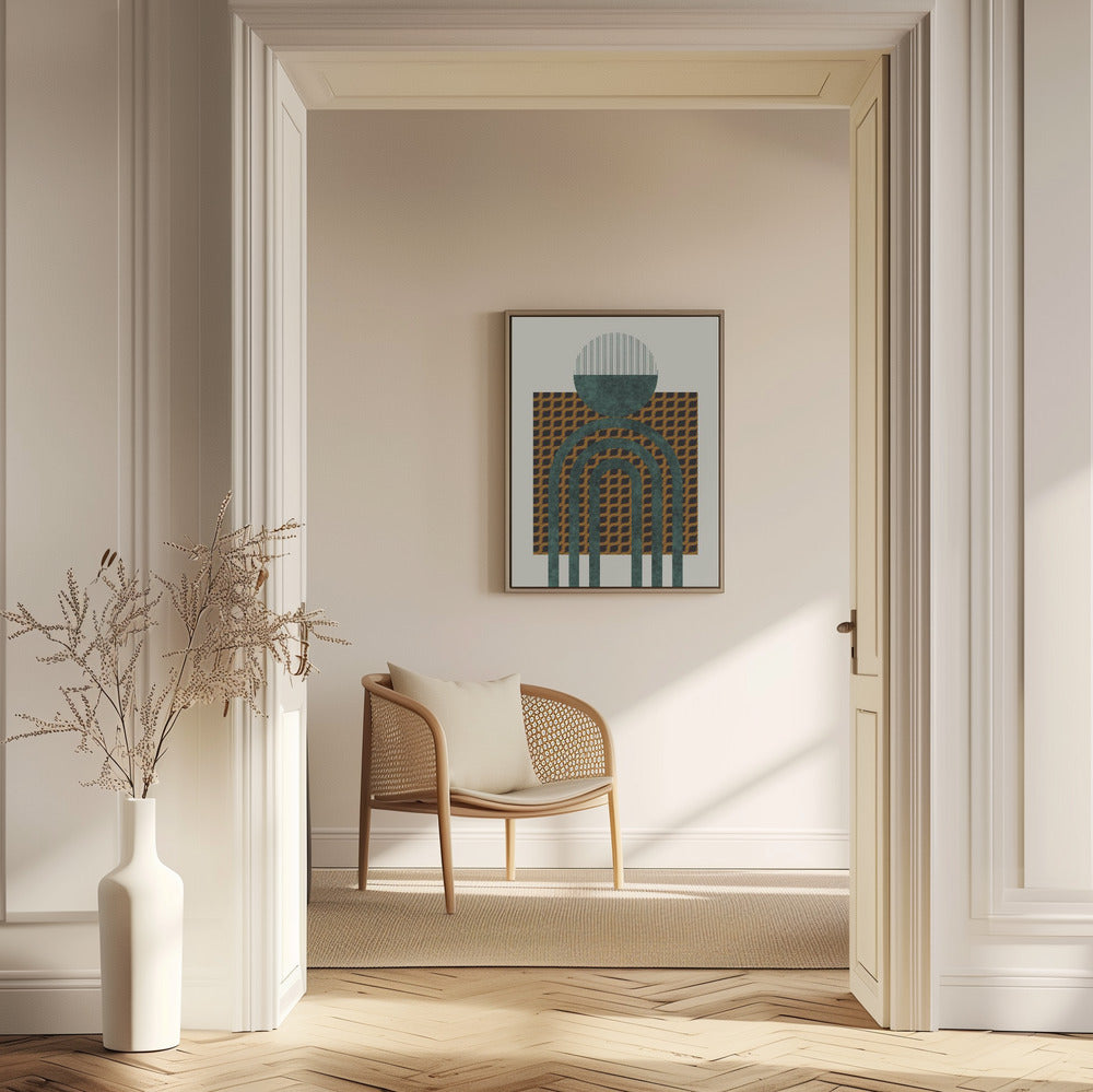 Textured Mid Century Composition 5 | Poster