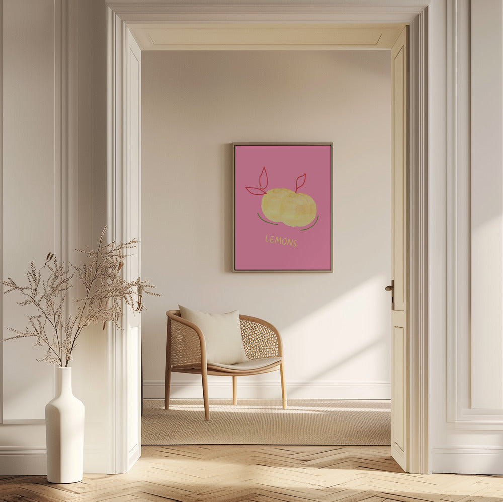 Lemons in Pink | Poster