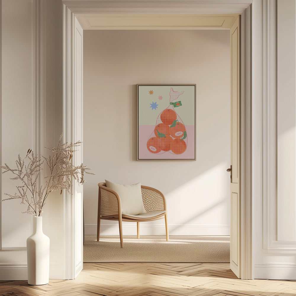 Fresh and Ripe Oranges | Poster