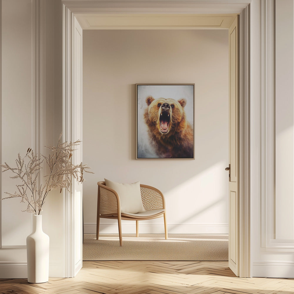 Bear Brown Watercolor Animal Art | Poster