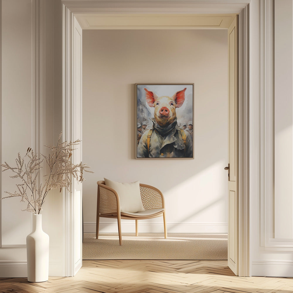 Pig 1984 Watercolor Animal Art | Poster