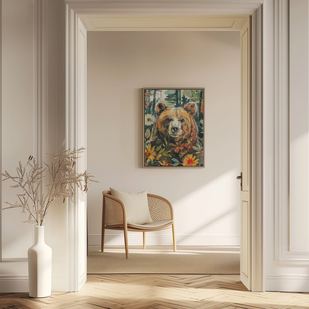 Animal Bear Watercolor Animal Art 8 | Poster