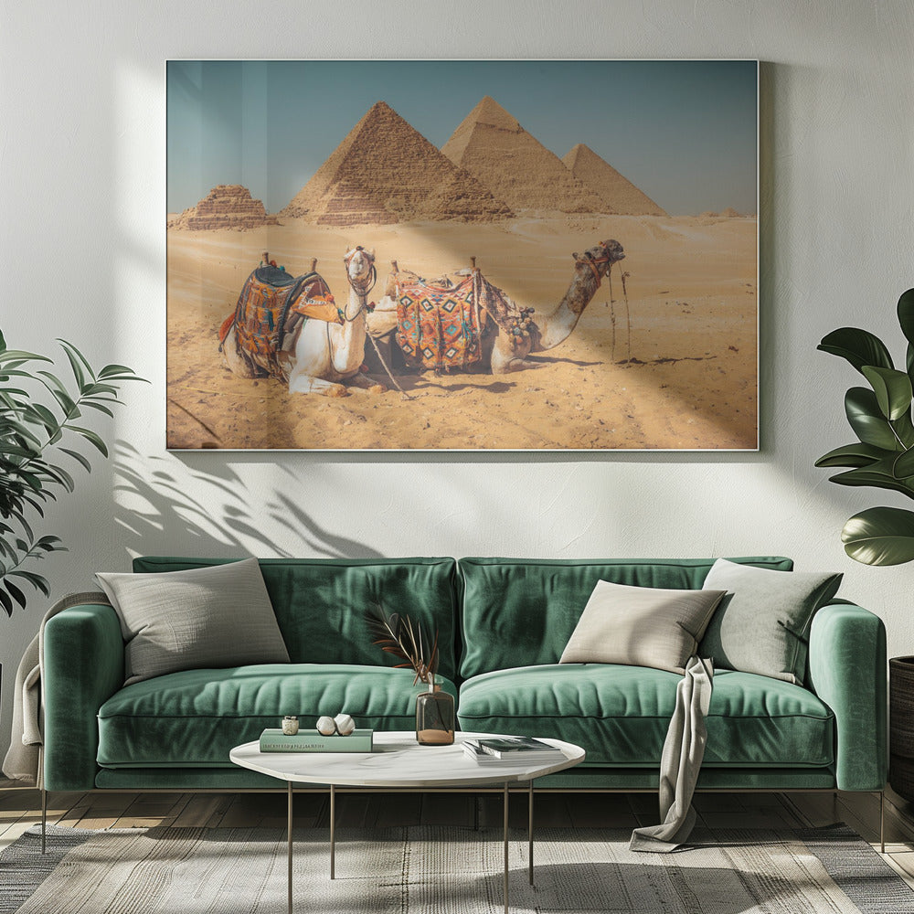 Visit to the pyramids | Canvas