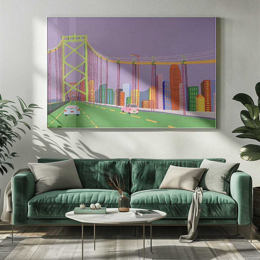 Pont de la baie d'Oakland | Tableaux sur Toile