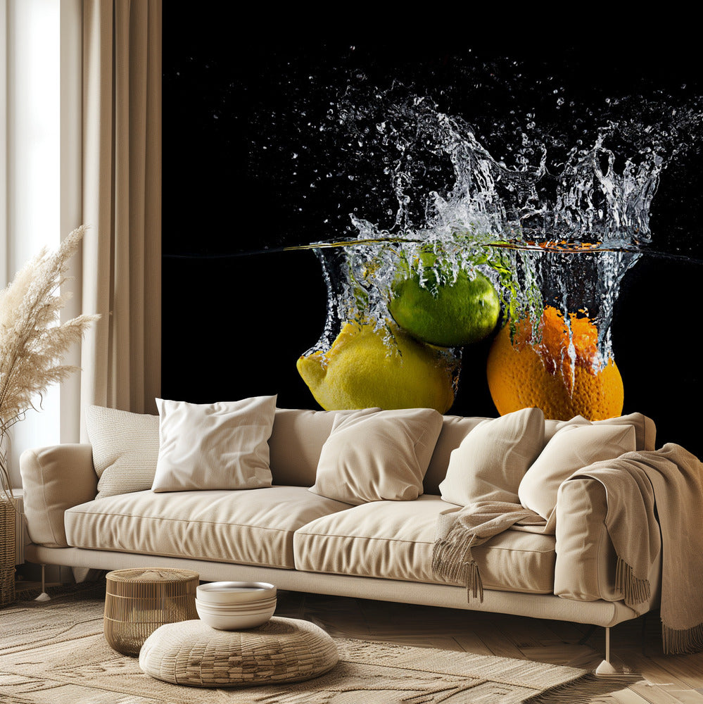 Citrus splash | Fotobehang