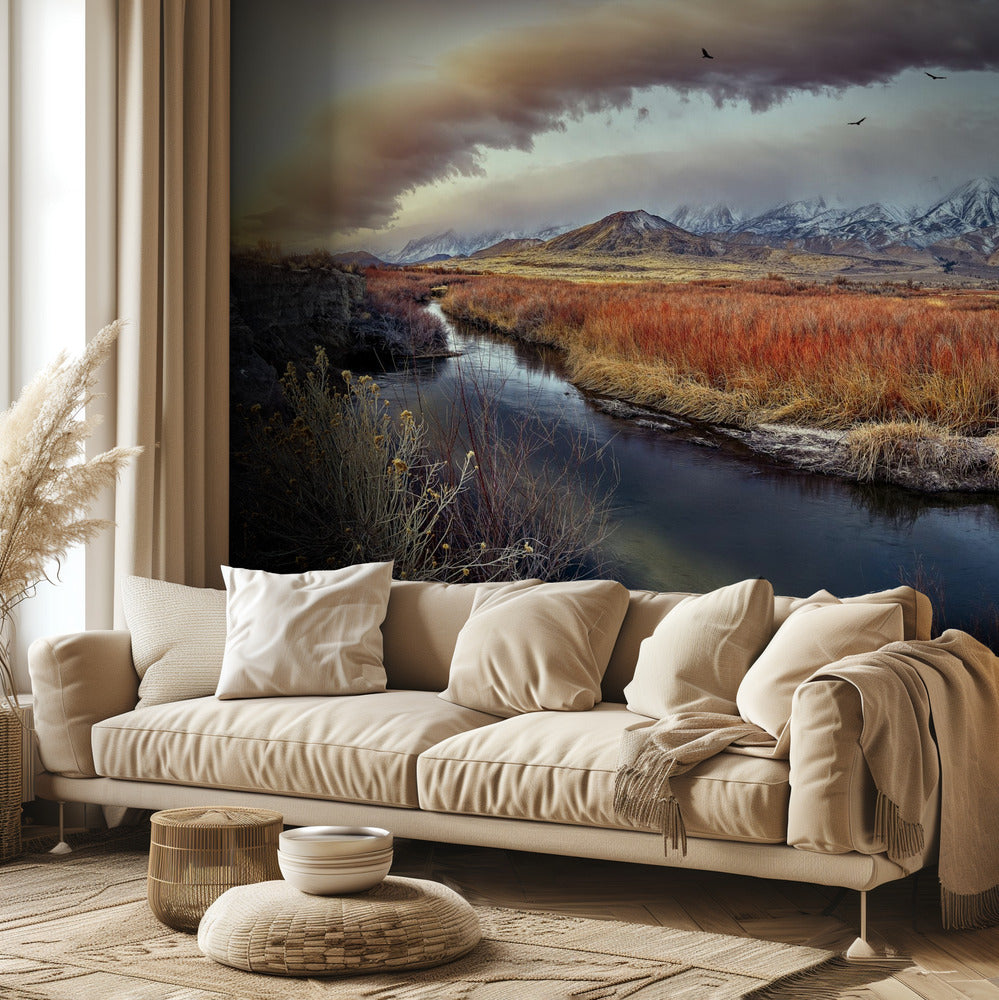 Río Owens al amanecer | Papel Pintado Fotográfico