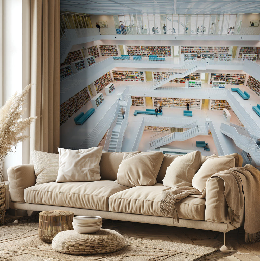 biblioteket i Stuttgart | Fototapeter