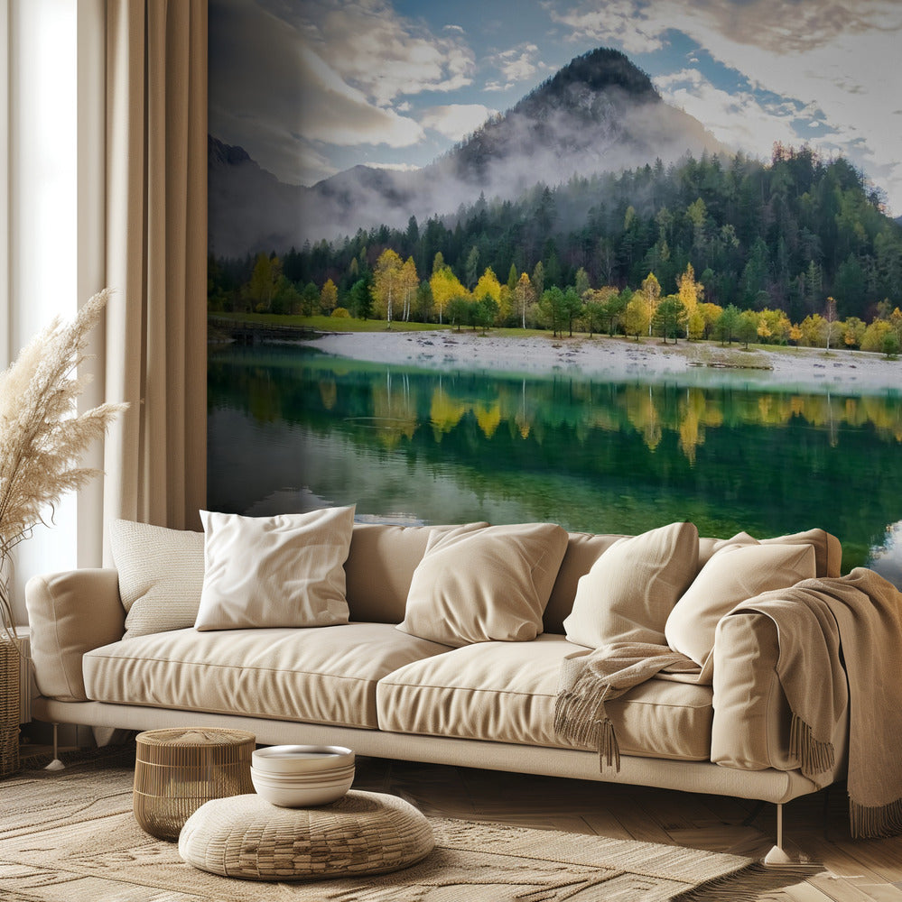 Lago Jasna después de la lluvia | Papel Pintado Fotográfico