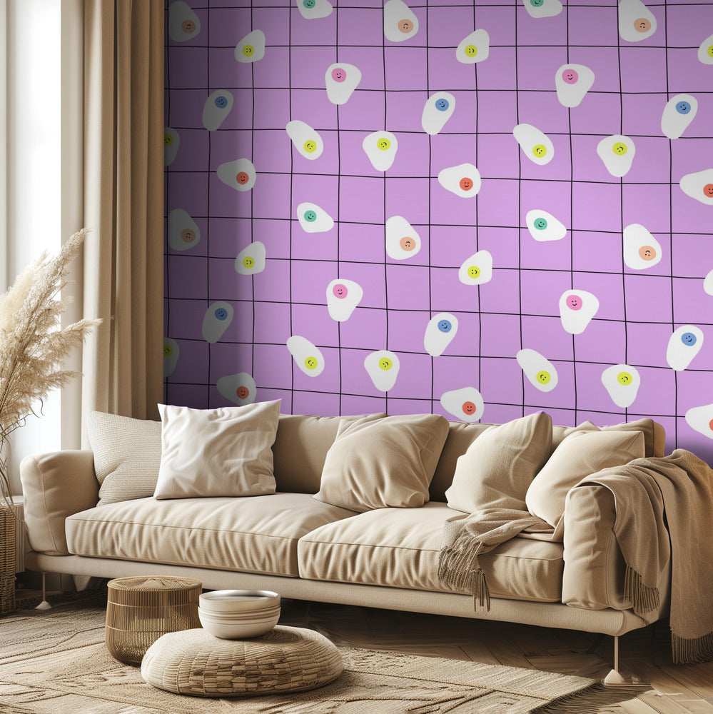 Fiesta de desayuno (diseño de patrón) | Papel Pintado Fotográfico