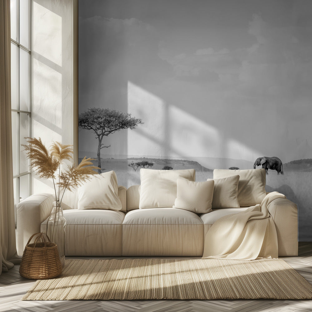 HIGH KEY SAVANNAH | Fototapet