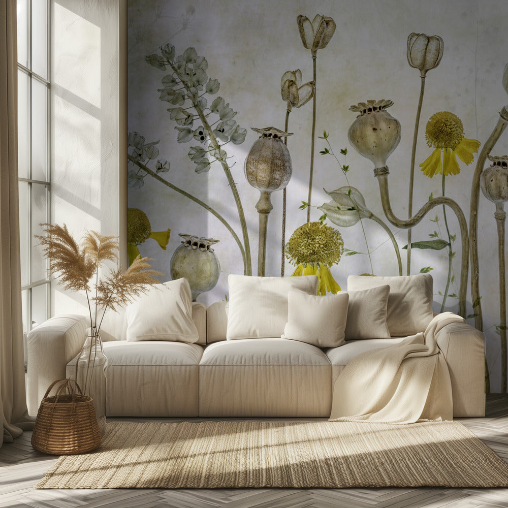 Maki i Helenium | Fototapeta
