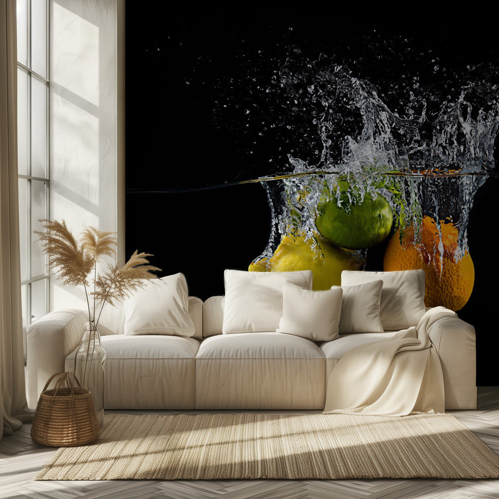 Citrus splash | Fotobehang
