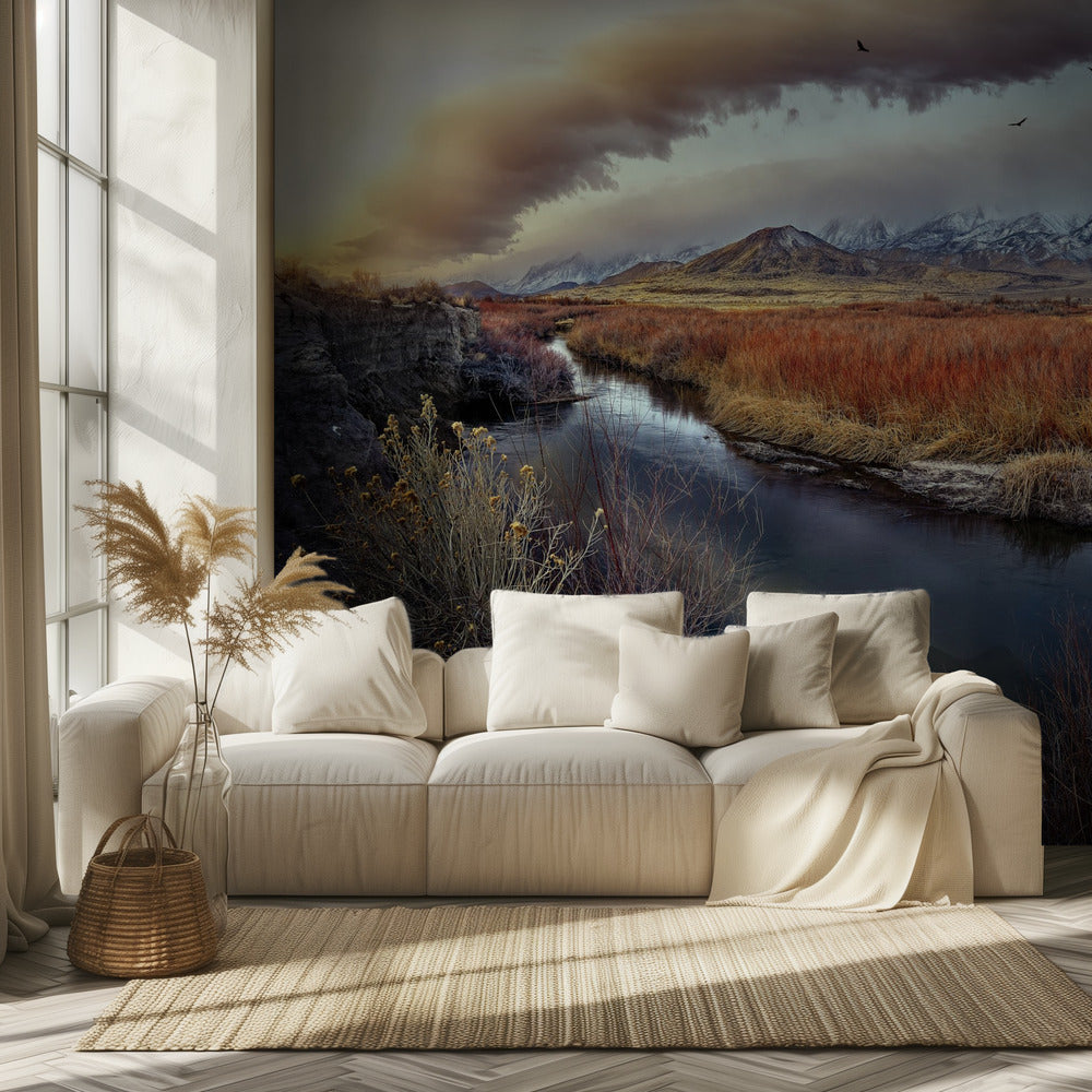 Río Owens al amanecer | Papel Pintado Fotográfico