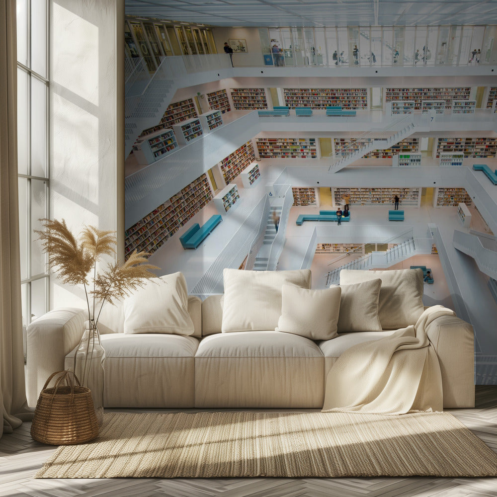 biblioteket i Stuttgart | Fototapeter