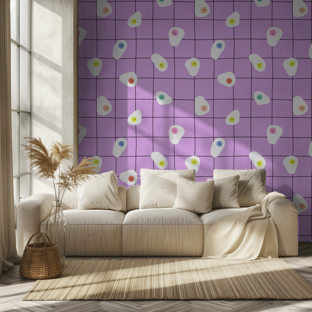 Fiesta de desayuno (diseño de patrón) | Papel Pintado Fotográfico