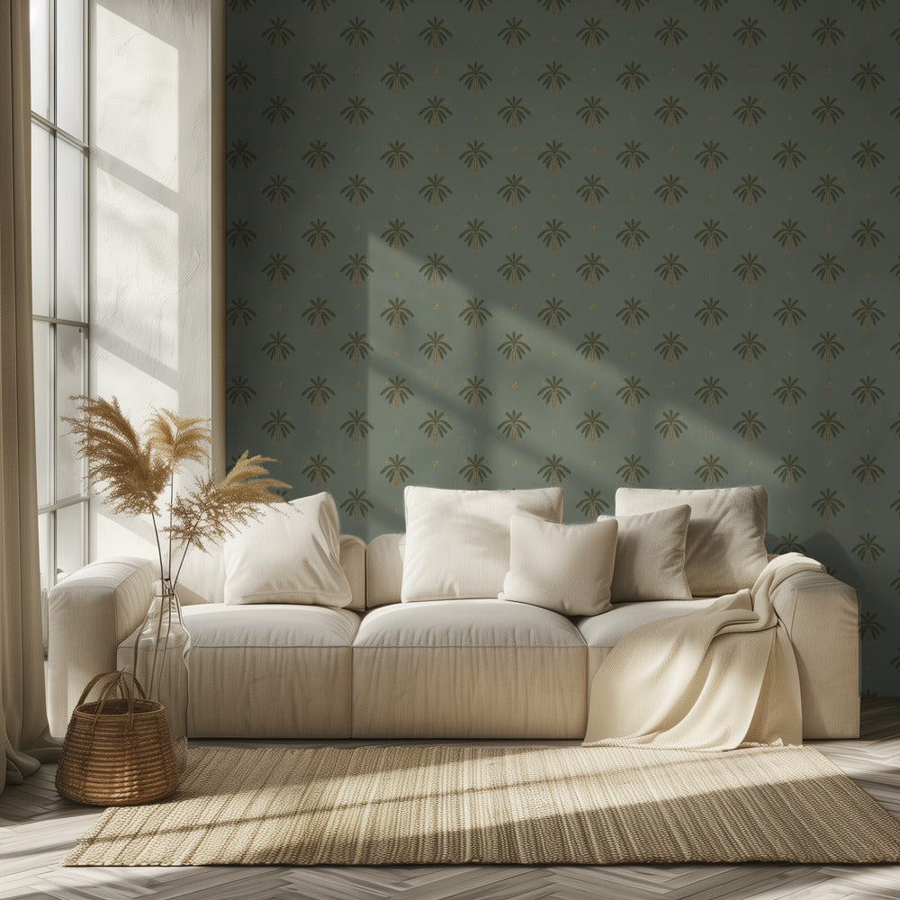 Boho Palms-cape | Wallpaper