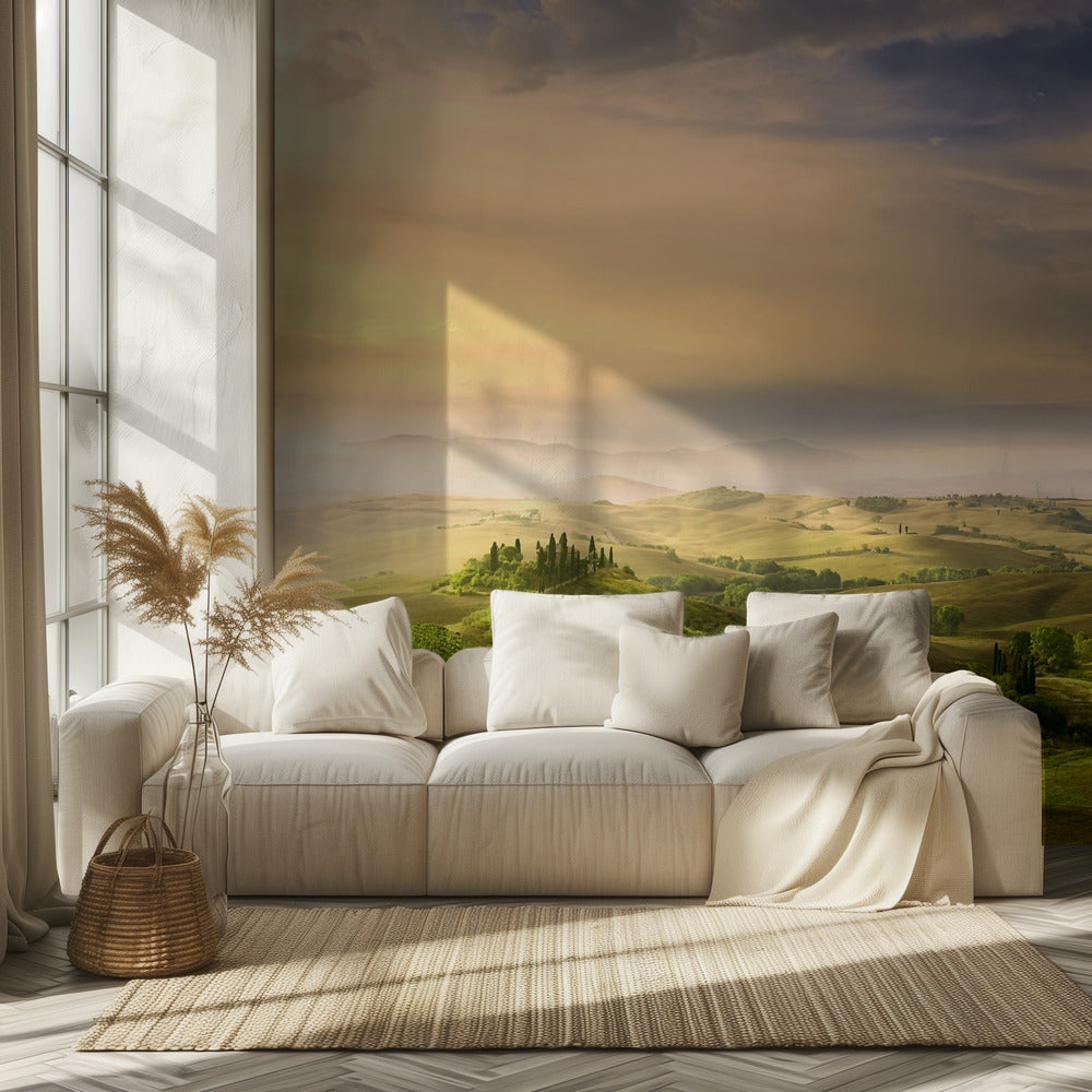 Lever de soleil du Podere Belvedere | Papier Peint Photo