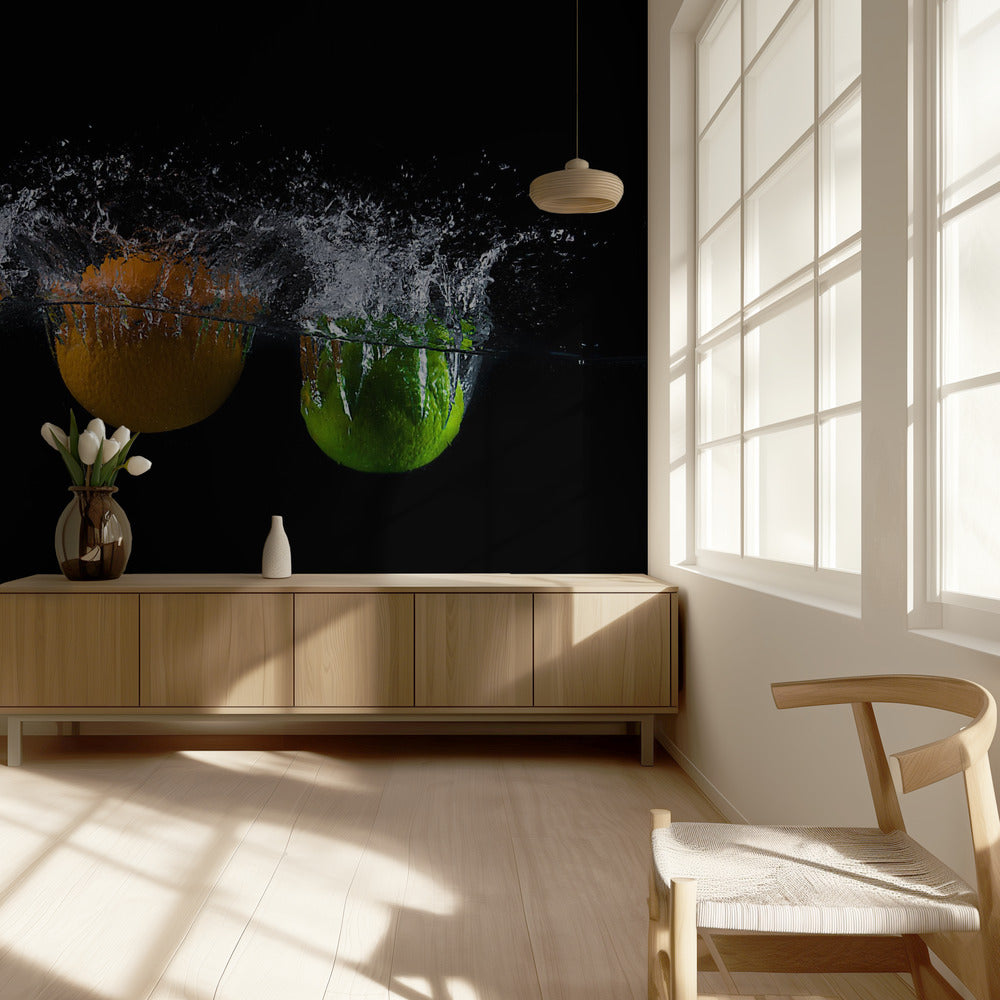 Splash triple agrumes | Papier Peint Photo