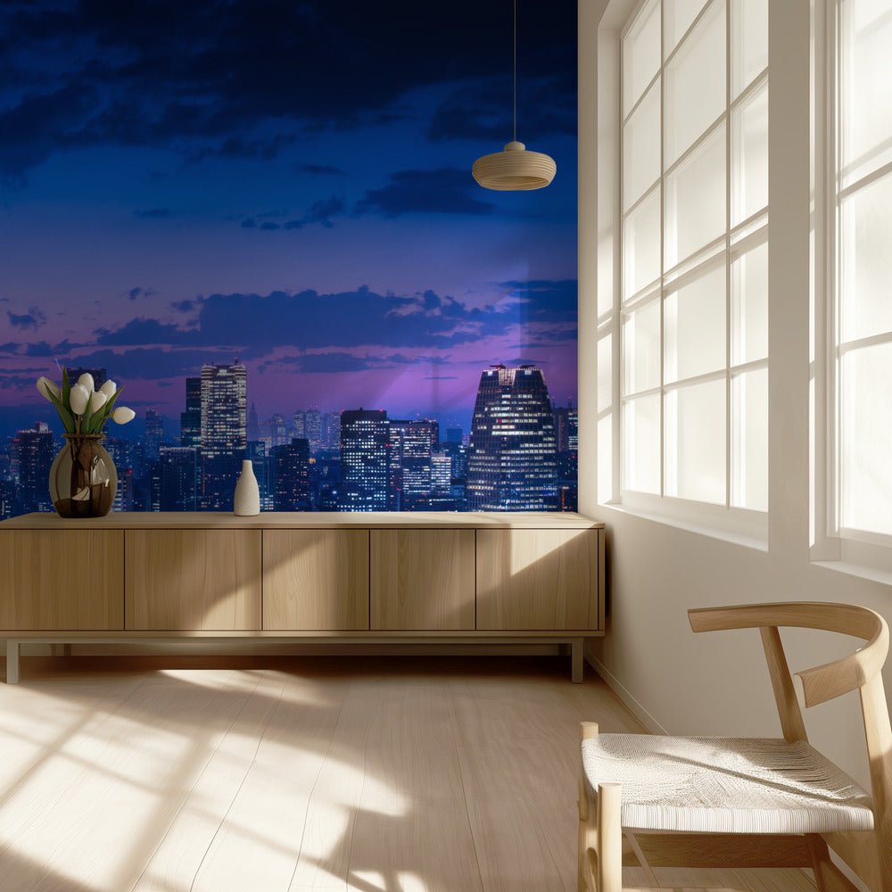 Vue nocturne de Tokyo | Papier Peint Photo