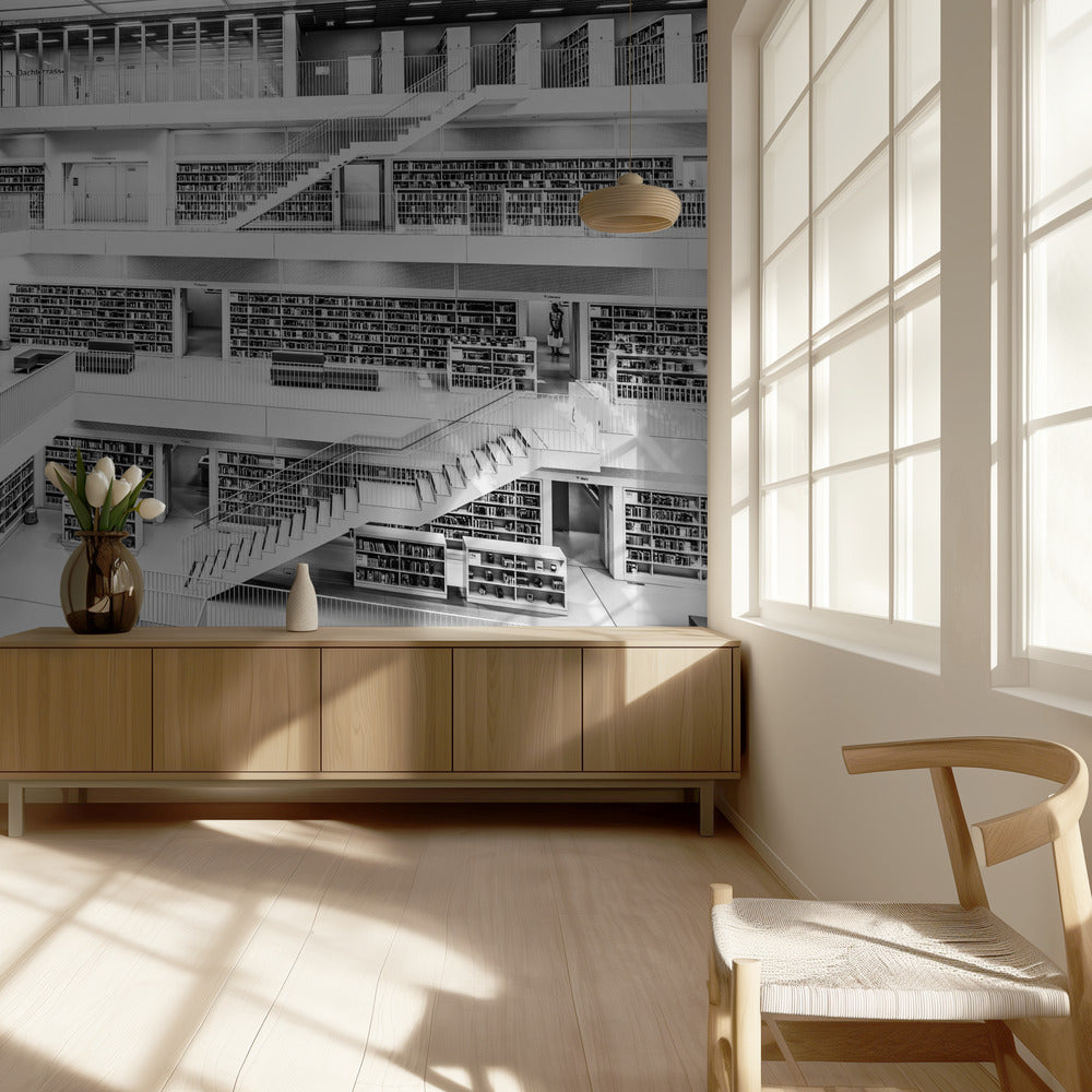 Bibliothèque de Stuttgart | Papier Peint Photo