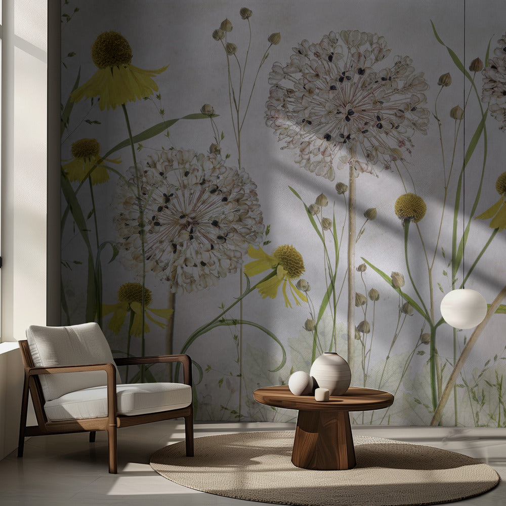 Alliums and heleniums | Wallpaper