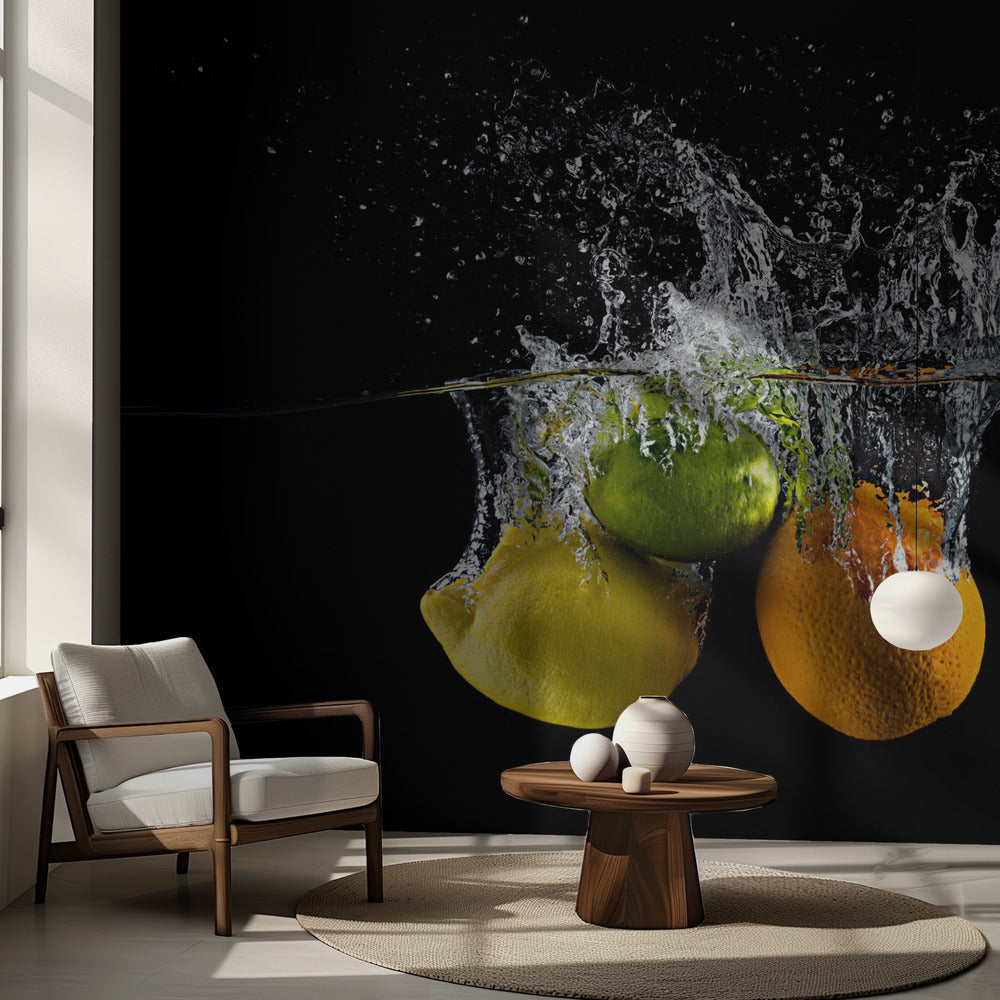 Citrus splash | Fotobehang