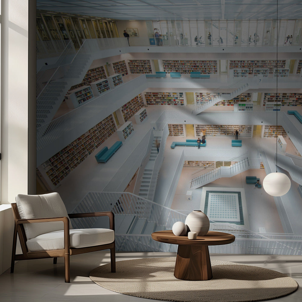 biblioteket i Stuttgart | Fototapeter