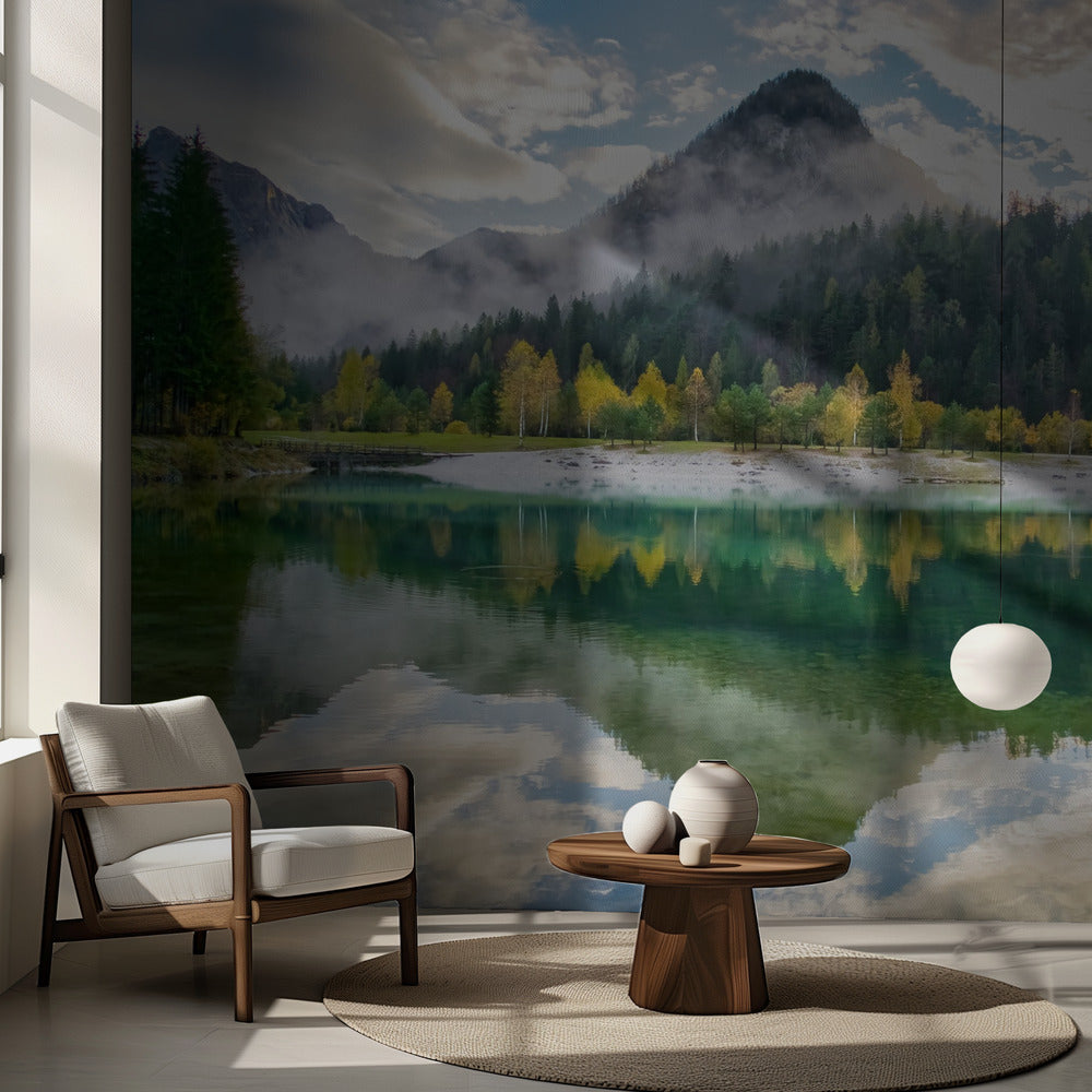 Lago Jasna después de la lluvia | Papel Pintado Fotográfico