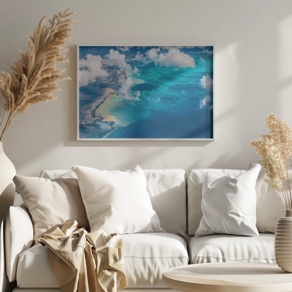 La spiaggia di sabbia incontra l'oceano | Poster - Stampe d’Arte