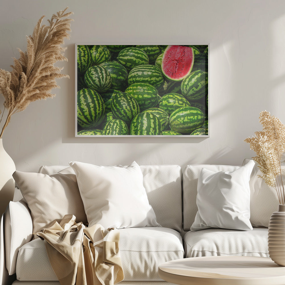 Rouge en vert | Posters - Affiche Artistique