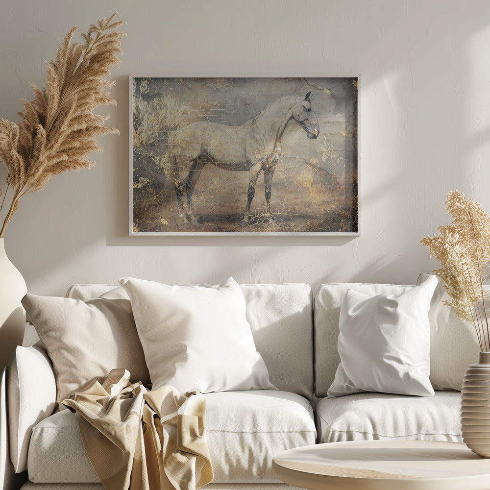 Horse Vintage Art Illustration 06 | Poster