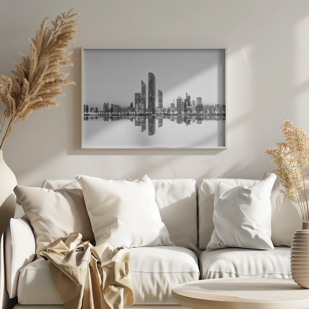 Reflexión urbana de Abu Dhabi | Posters - Impresiones de Arte