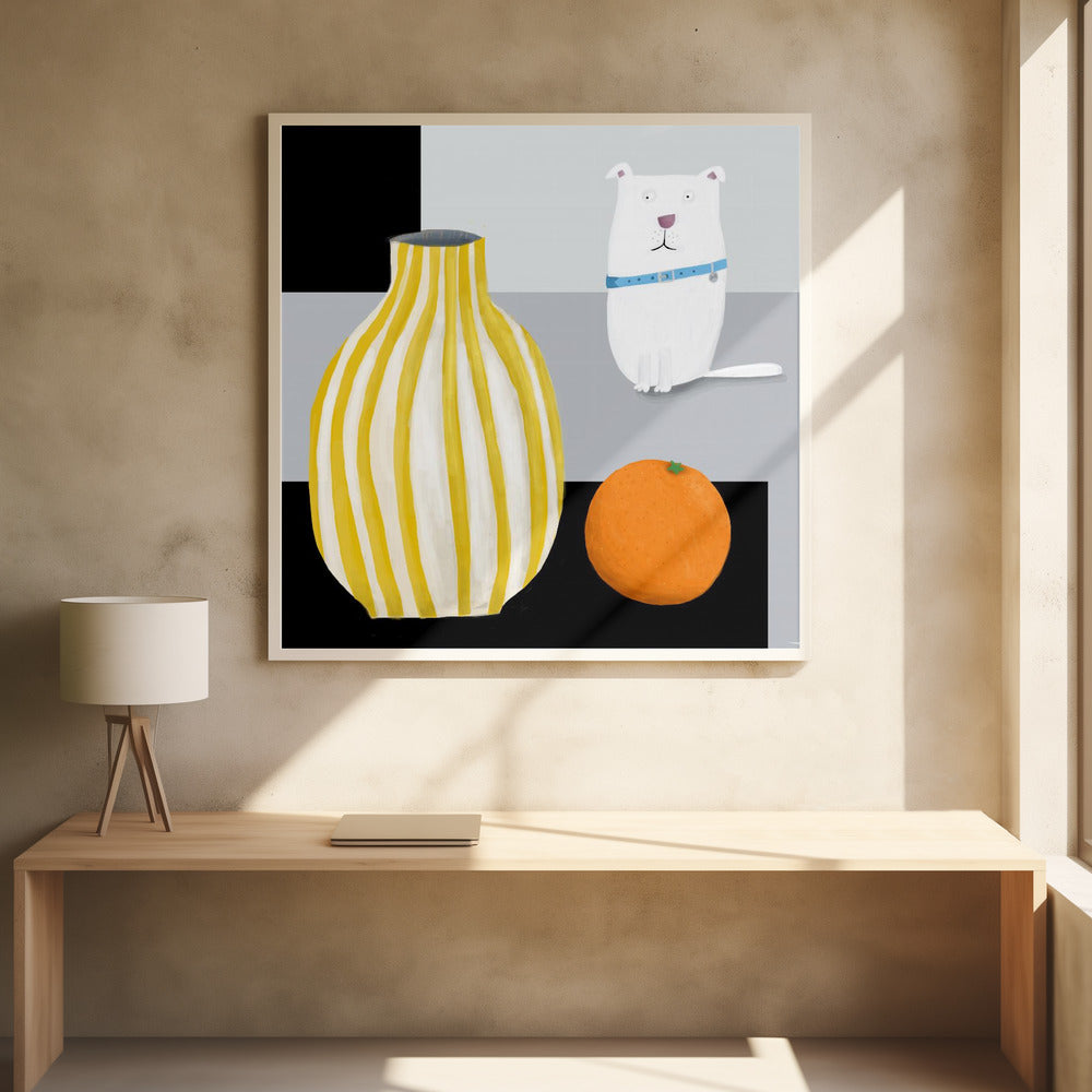Dal 324a Dog Orange 30x37 | Poster