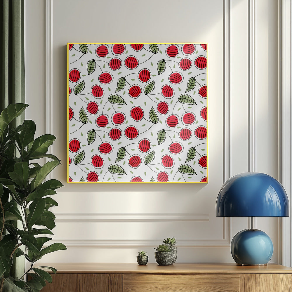Røde kirsebærfrugt | Plakater - Kunsttryk