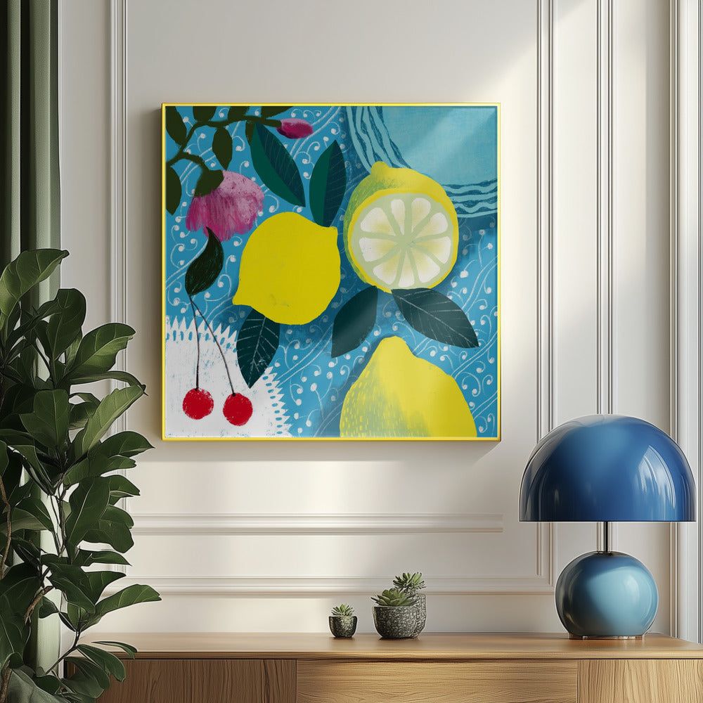 Lemon and Cherries | Poster