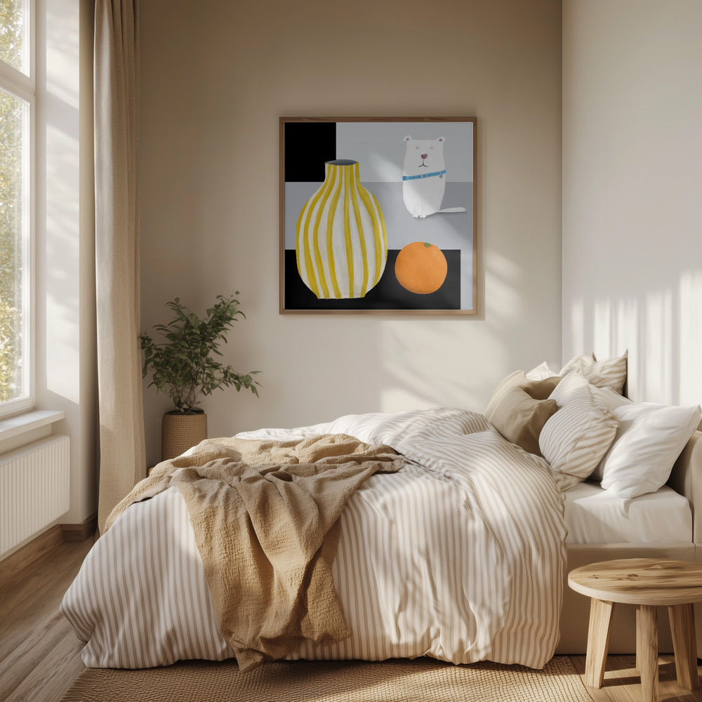 Dal 324a Dog Orange 30x37 | Poster