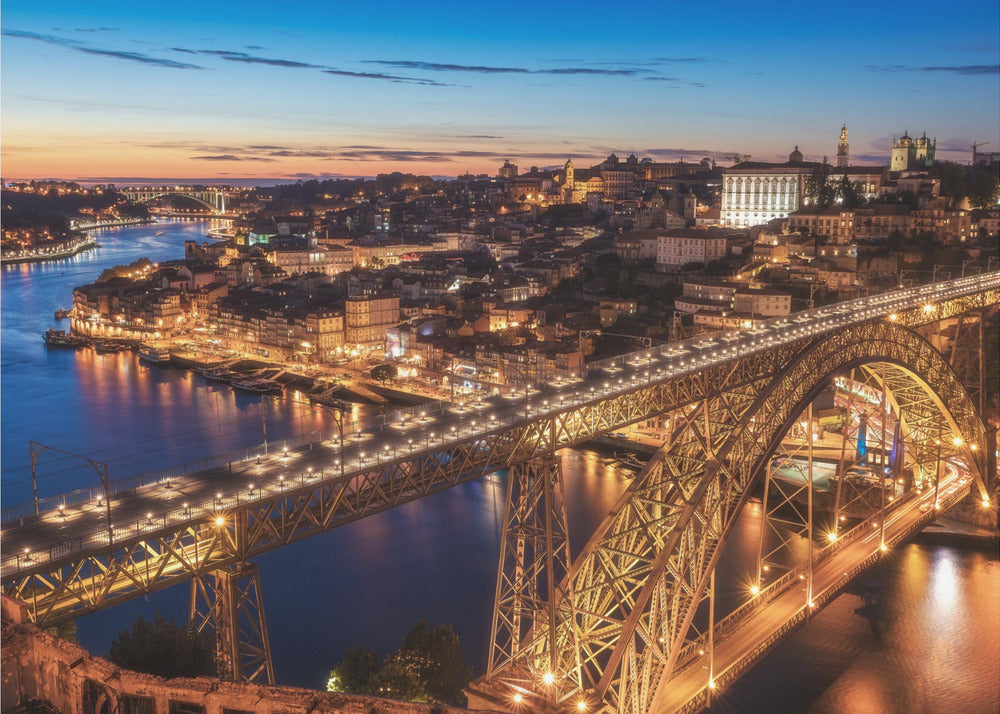 Portugal - Porto Blå Time | Fototapeter