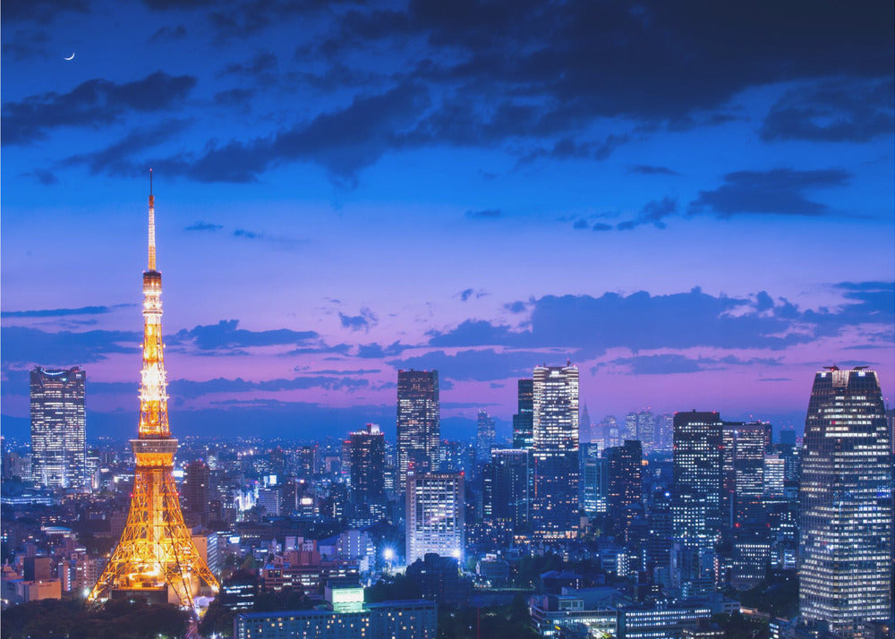 Vue nocturne de Tokyo | Papier Peint Photo