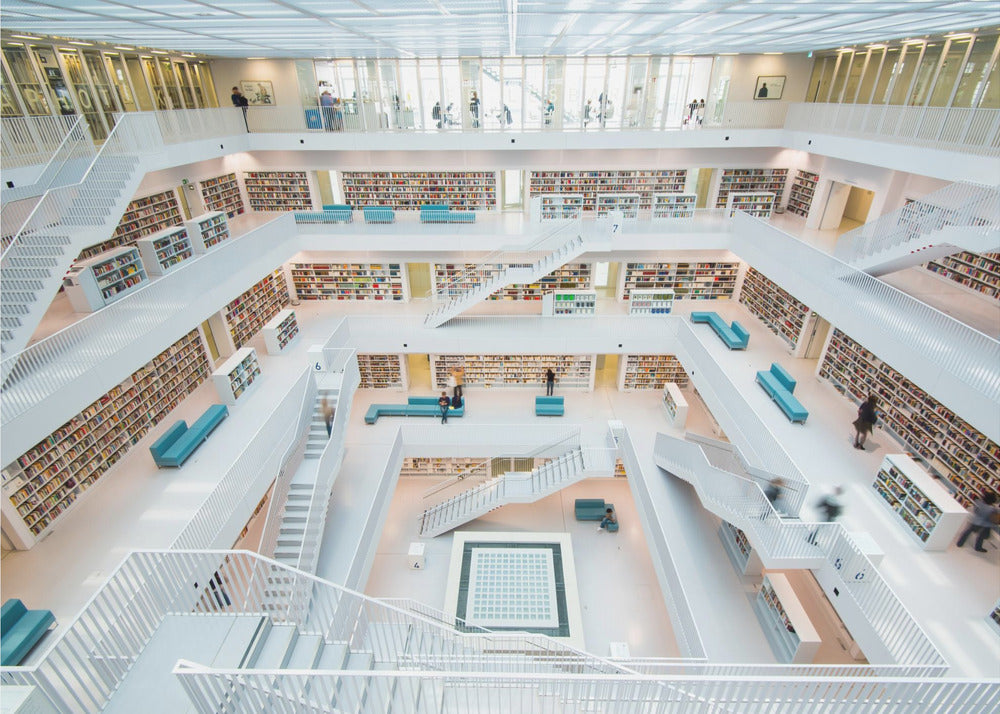 biblioteket i Stuttgart | Fototapeter