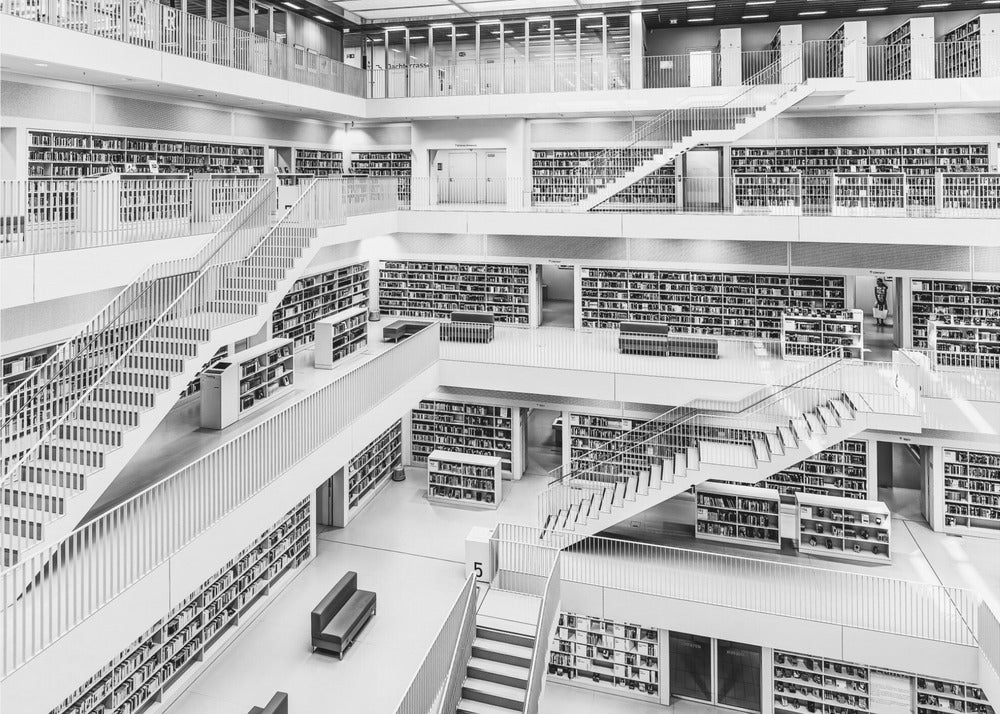 Bibliothèque de Stuttgart | Papier Peint Photo