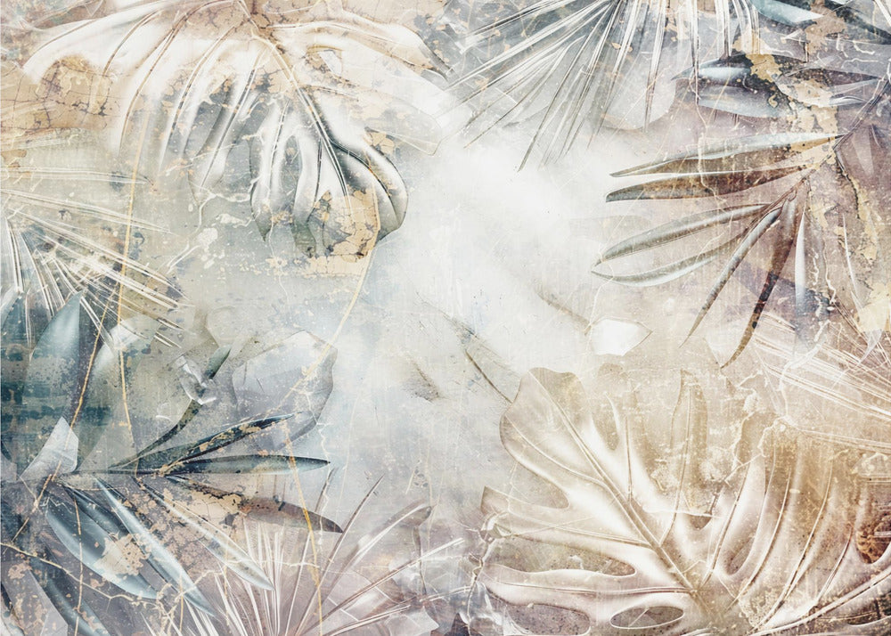 Lehdet Kukkataide Kuvitus 02 | Valokuvatapetit